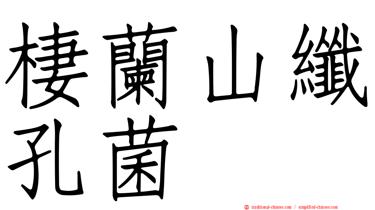 棲蘭山纖孔菌