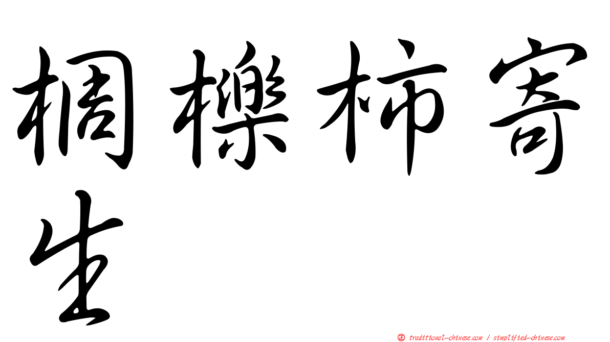 椆櫟柿寄生