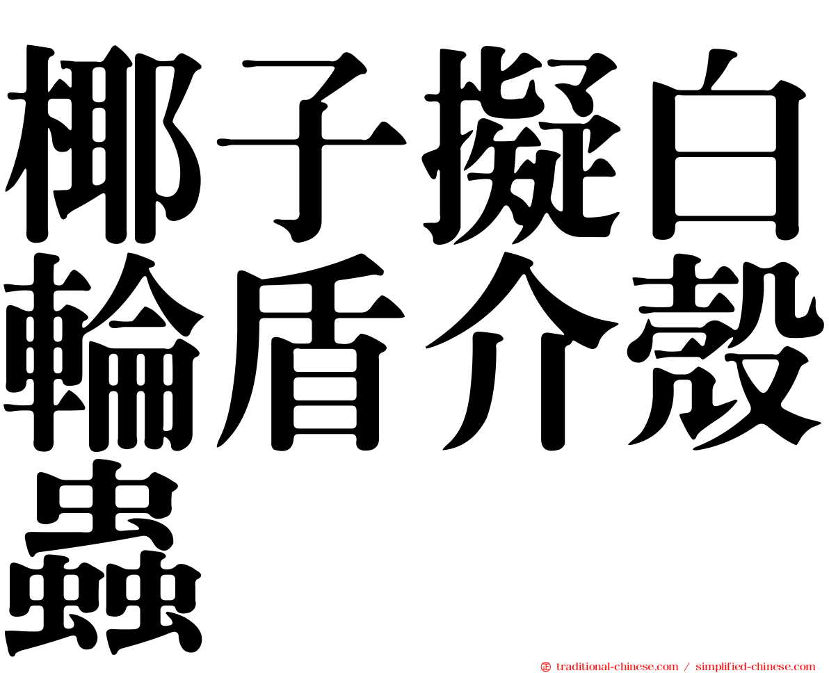 椰子擬白輪盾介殼蟲