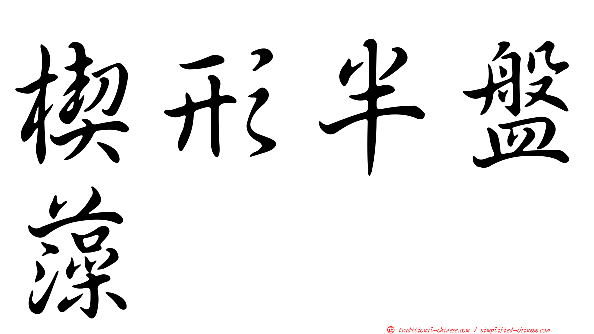 楔形半盤藻