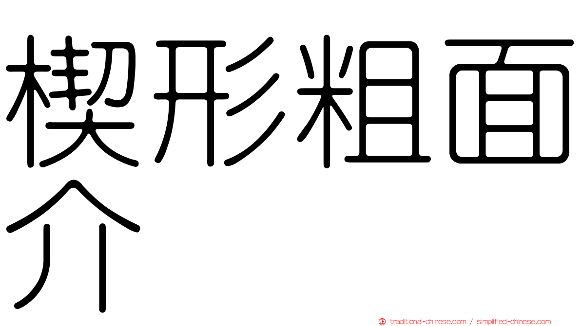 楔形粗面介
