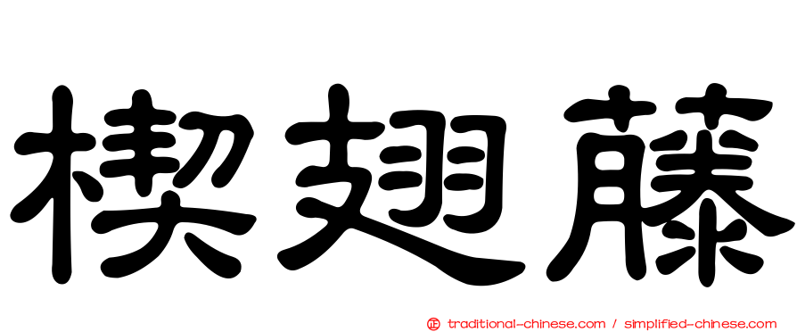 楔翅藤