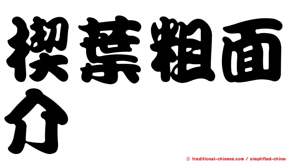 楔葉粗面介