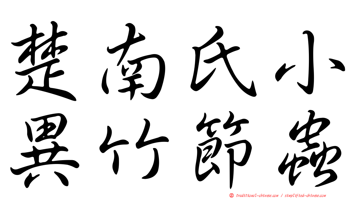 楚南氏小異竹節蟲