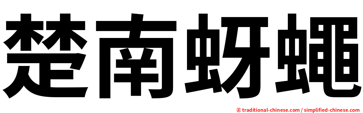 楚南蚜蠅
