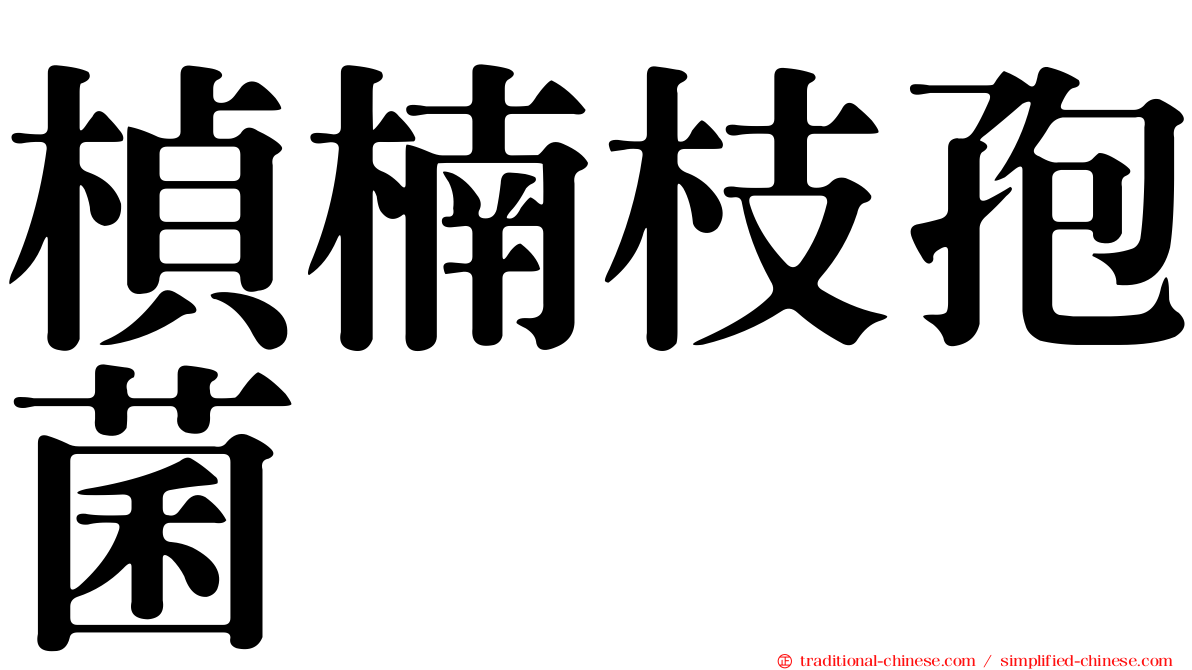 楨楠枝孢菌