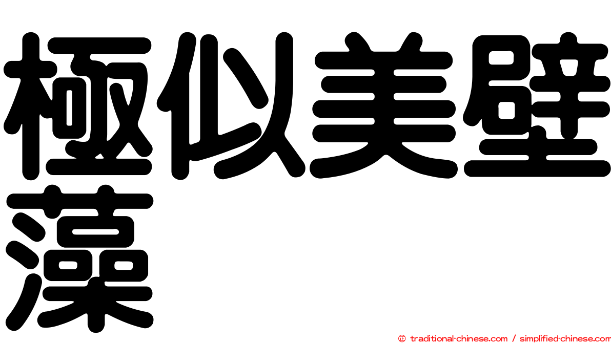 極似美壁藻