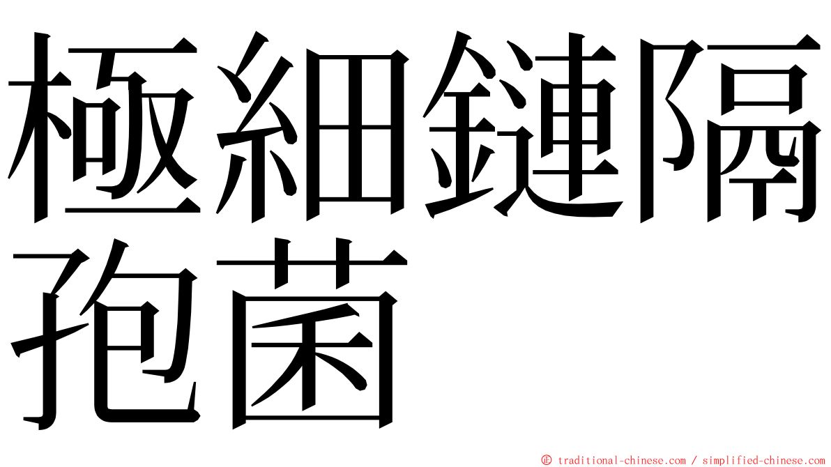 極細鏈隔孢菌 ming font
