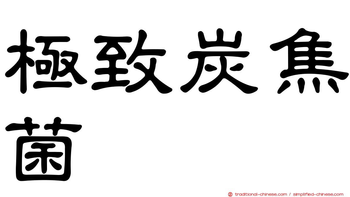 極致炭焦菌