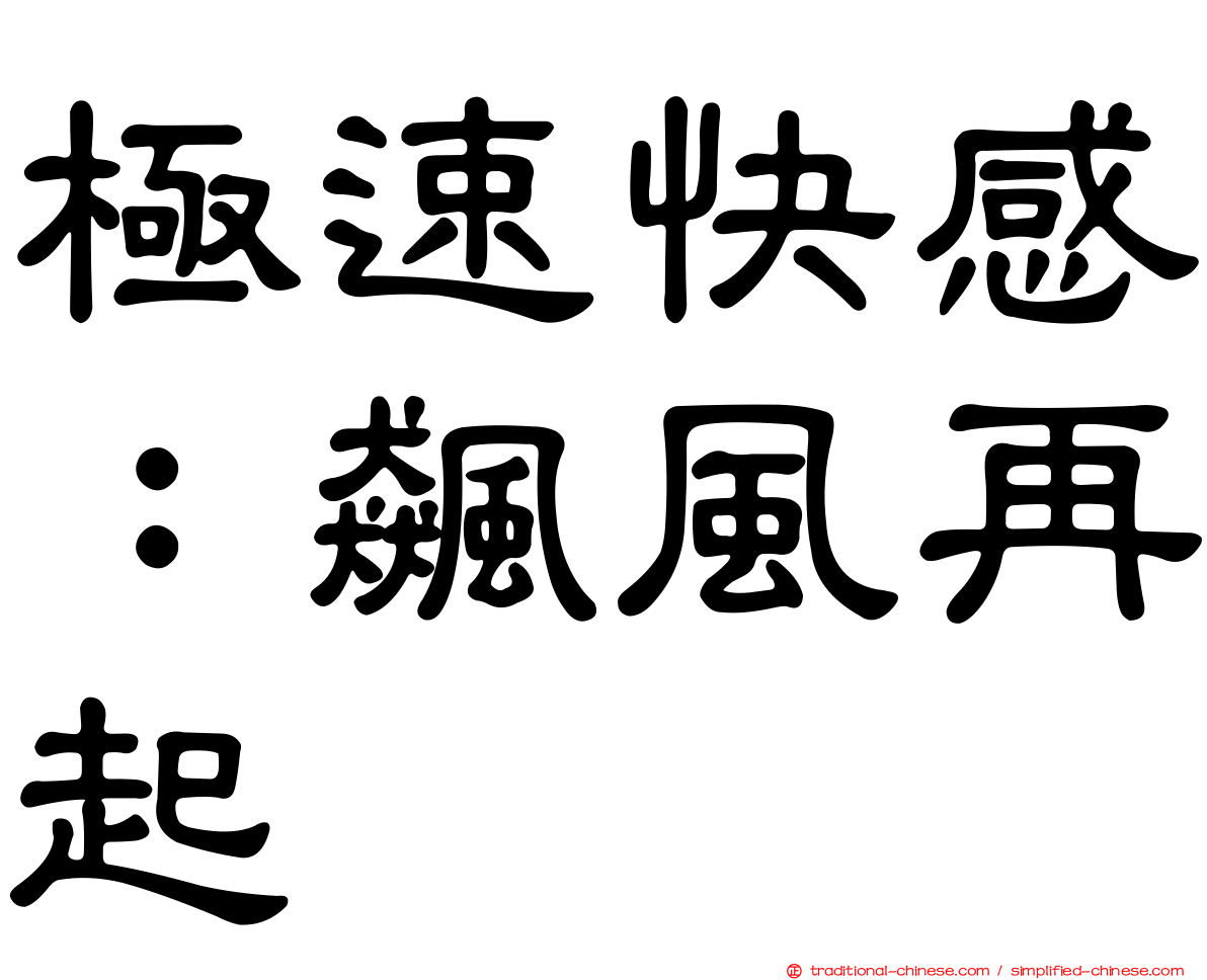 極速快感：飆風再起