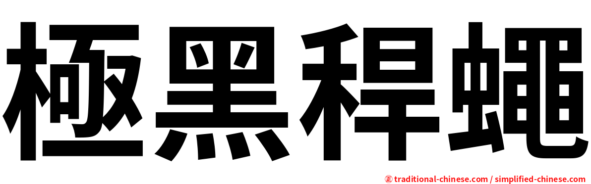 極黑稈蠅