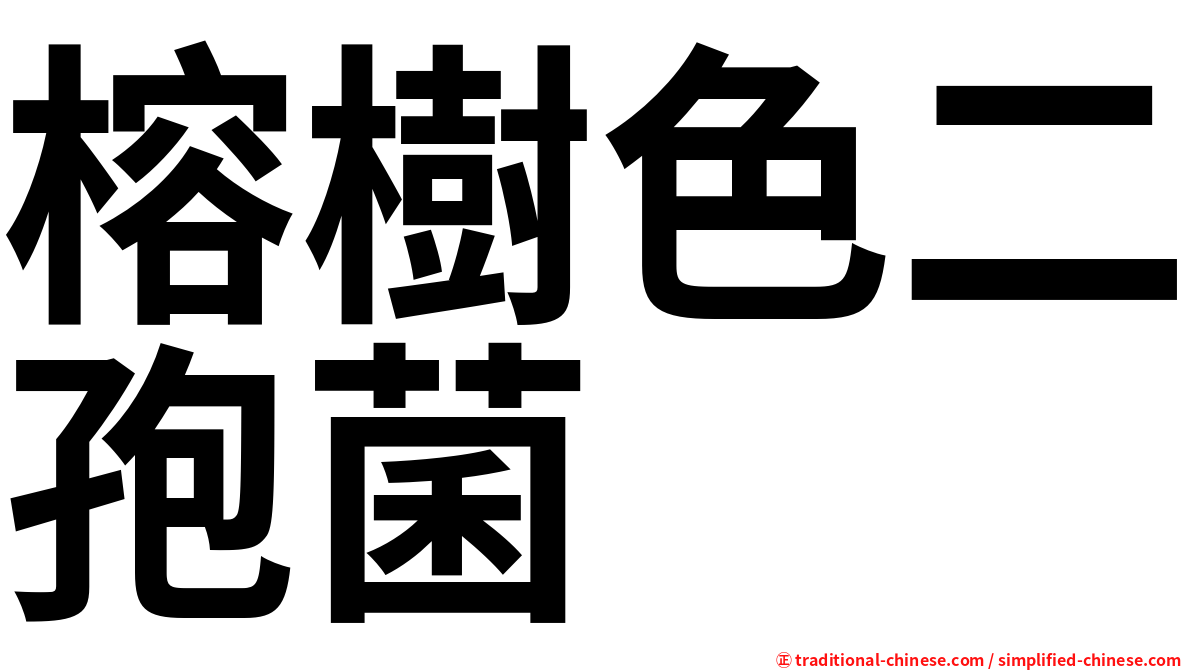 榕樹色二孢菌