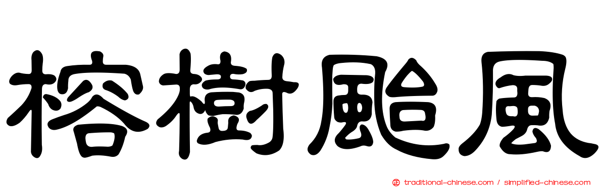 榕樹颱風