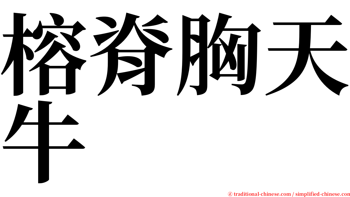 榕脊胸天牛 serif font