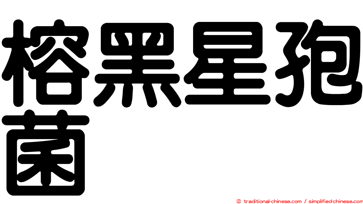 榕黑星孢菌