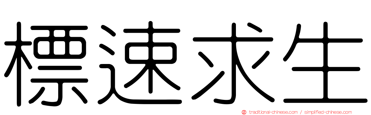 標速求生