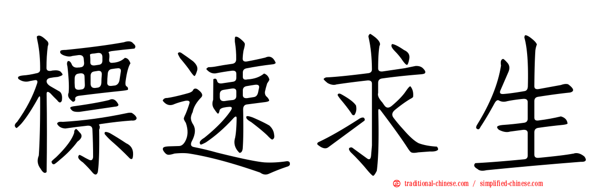 標速求生