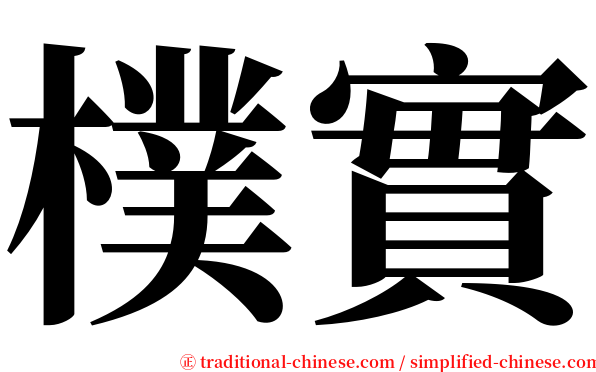 樸實 serif font