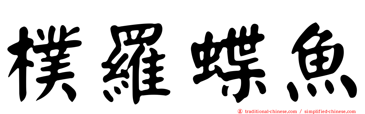 樸羅蝶魚