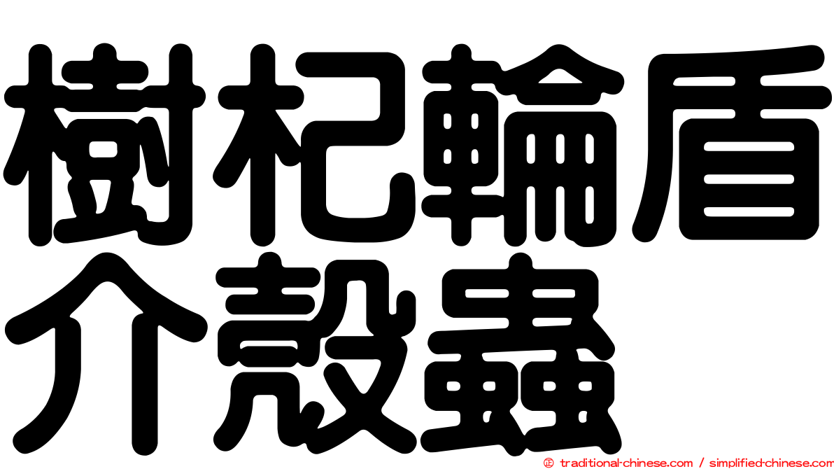 樹杞輪盾介殼蟲
