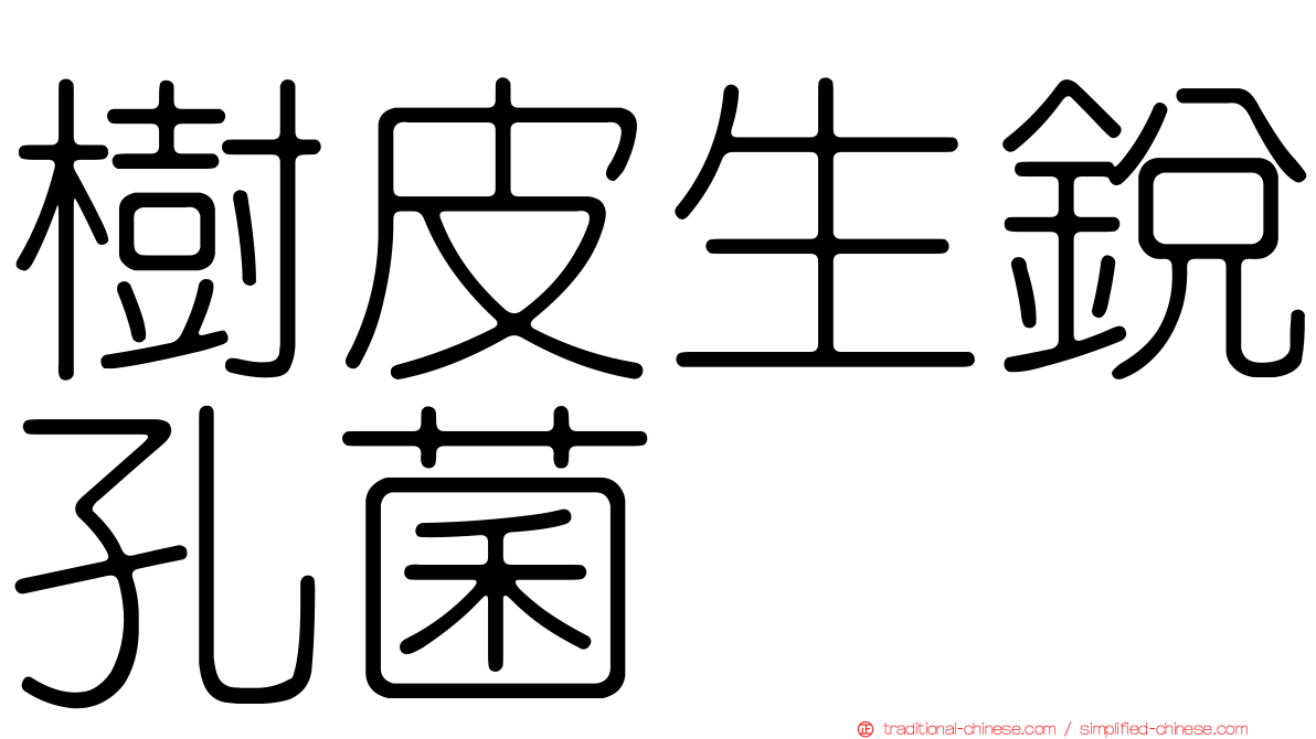樹皮生銳孔菌