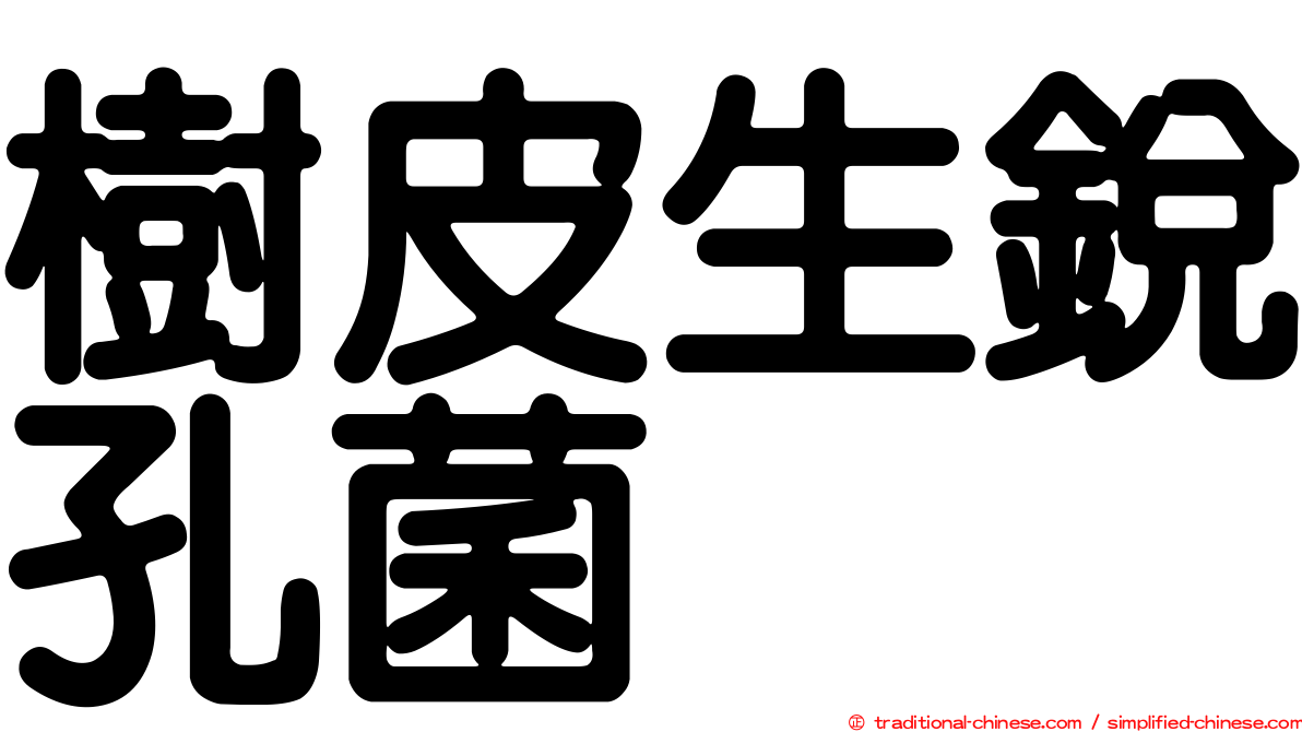 樹皮生銳孔菌