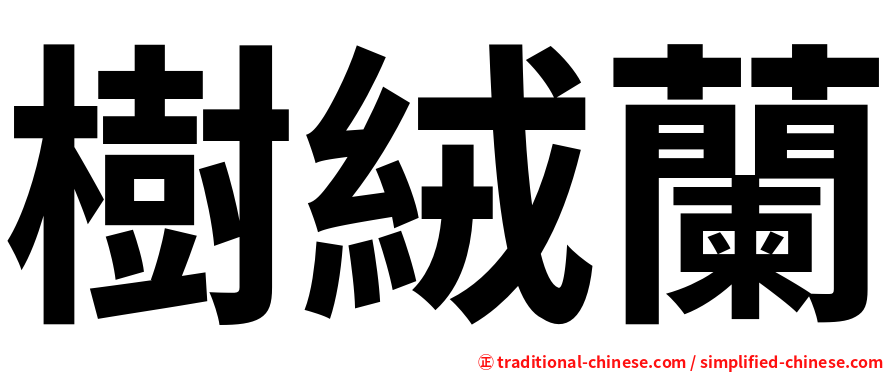 樹絨蘭