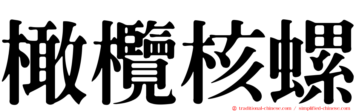 橄欖核螺