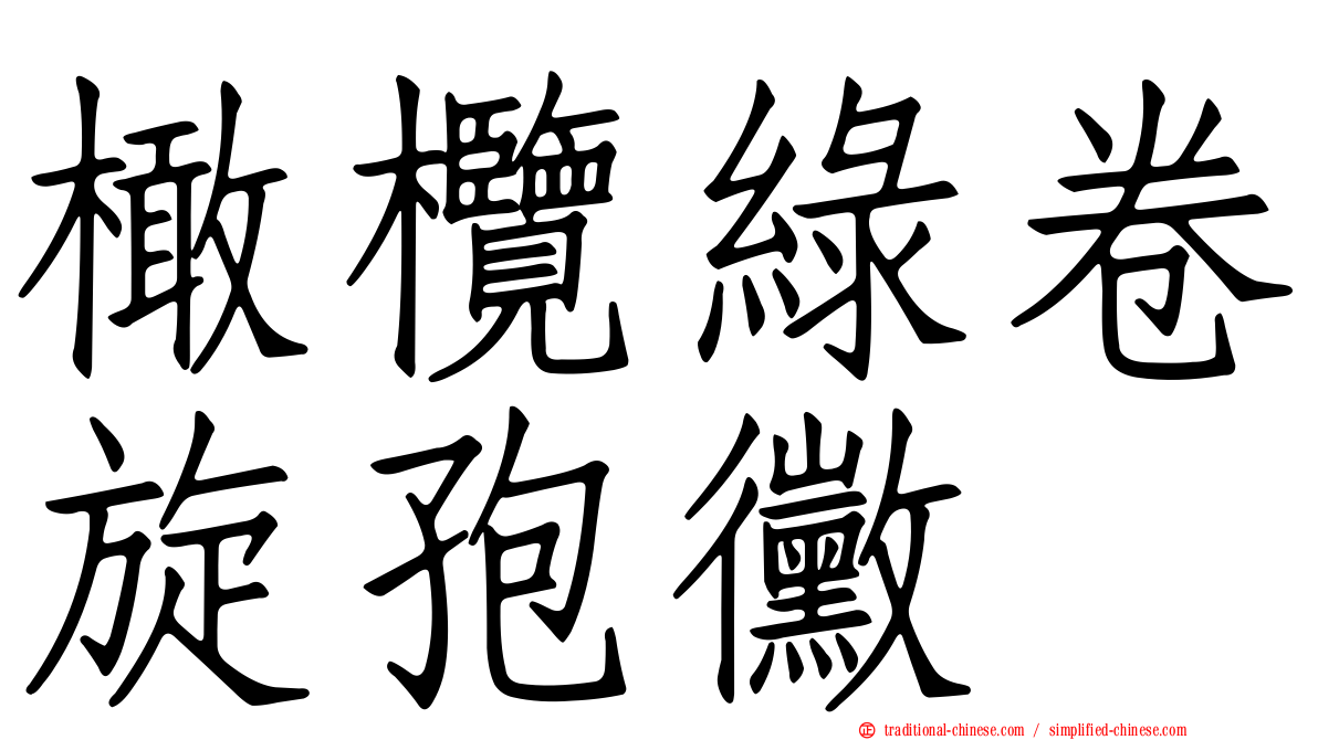 橄欖綠卷旋孢黴