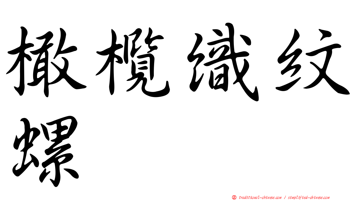 橄欖織紋螺