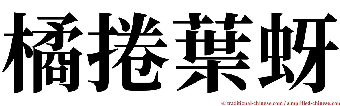 橘捲葉蚜 serif font