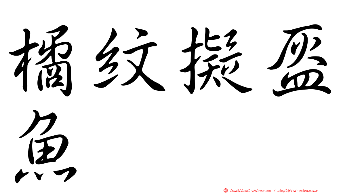 橘紋擬盔魚