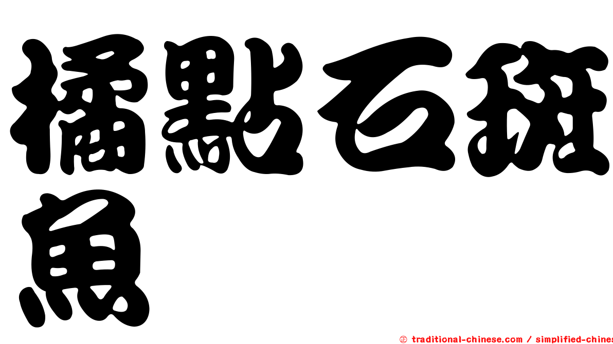 橘點石斑魚