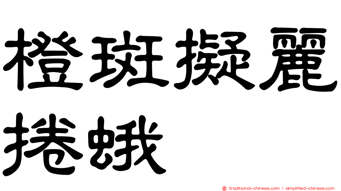 橙斑擬麗捲蛾