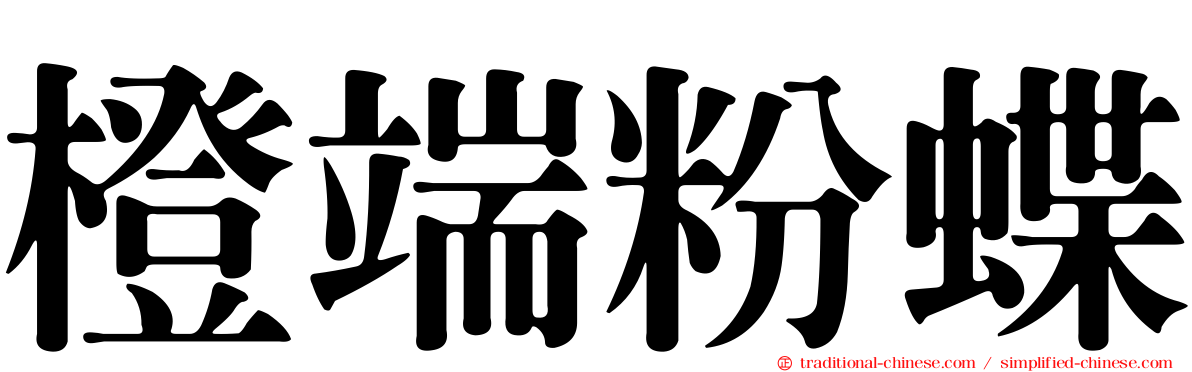 橙端粉蝶