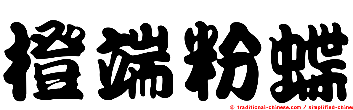 橙端粉蝶