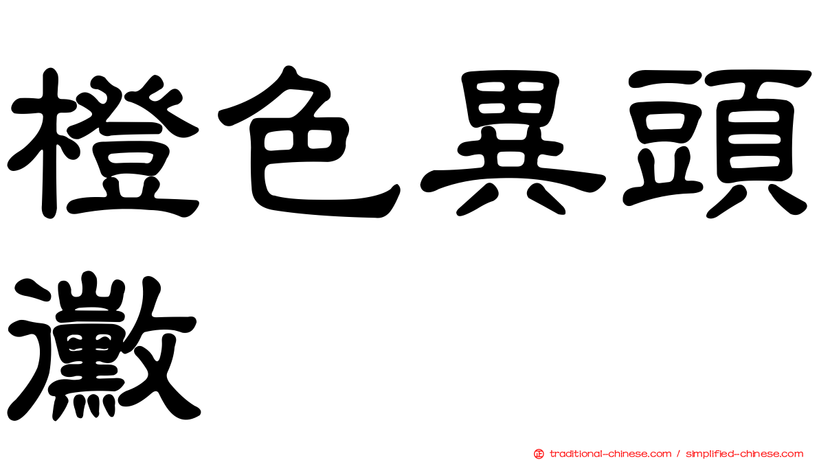 橙色異頭黴