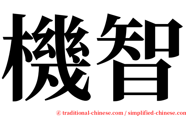 機智 serif font