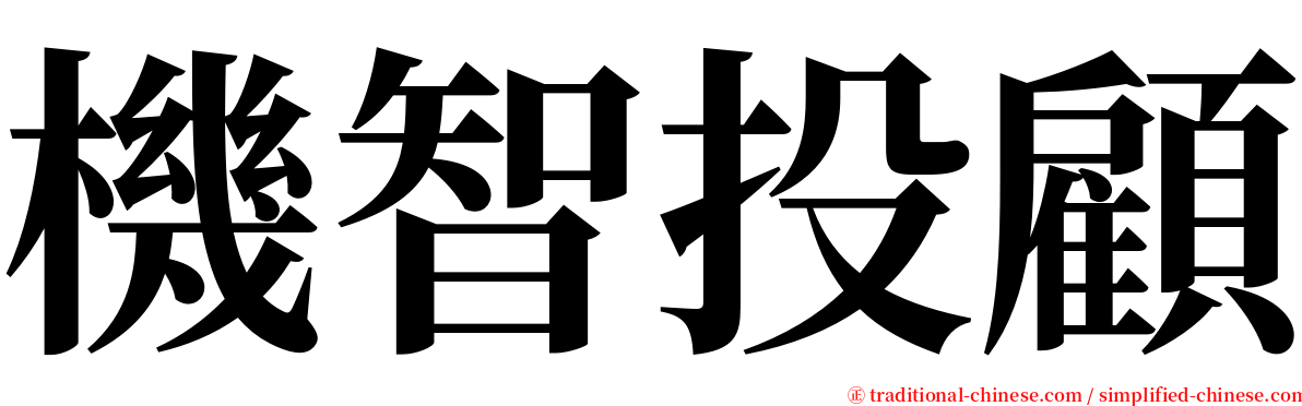 機智投顧 serif font