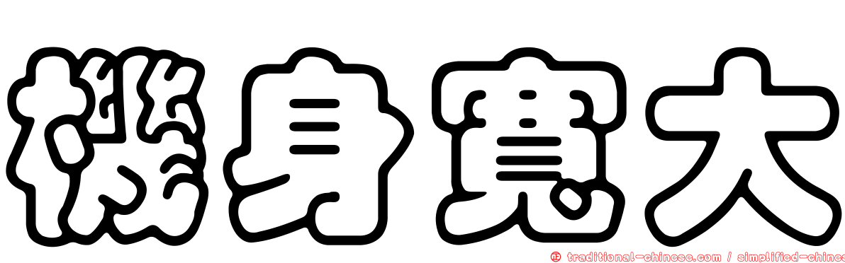 機身寬大