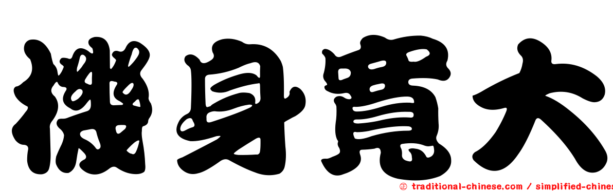 機身寬大
