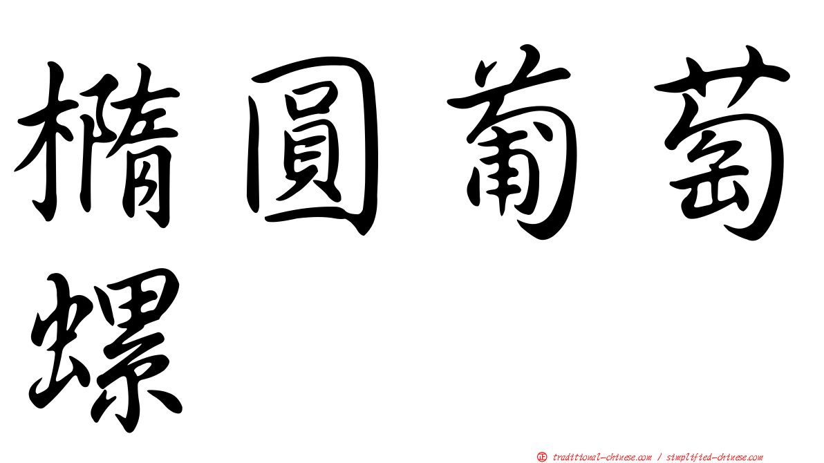 橢圓葡萄螺