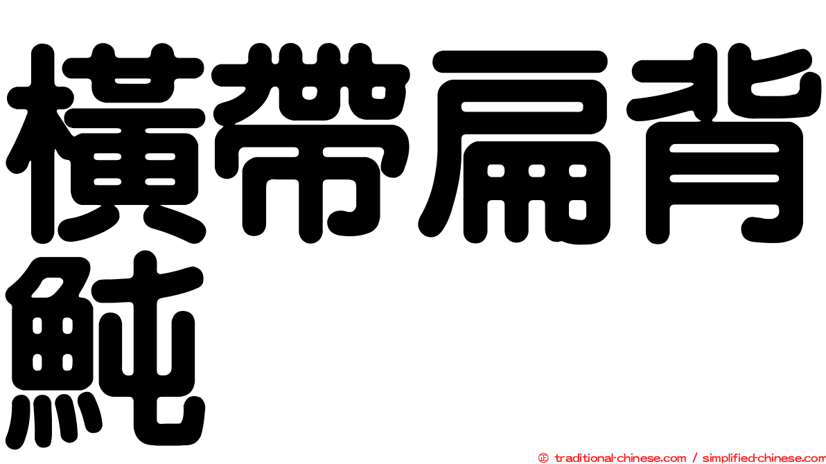 橫帶扁背魨