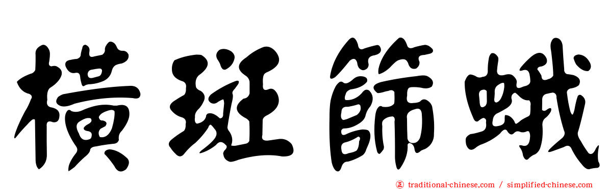 橫斑篩蛾