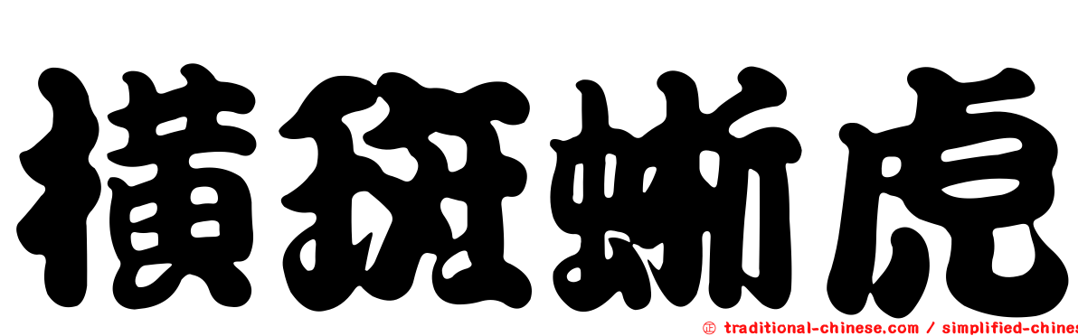 橫斑蜥虎