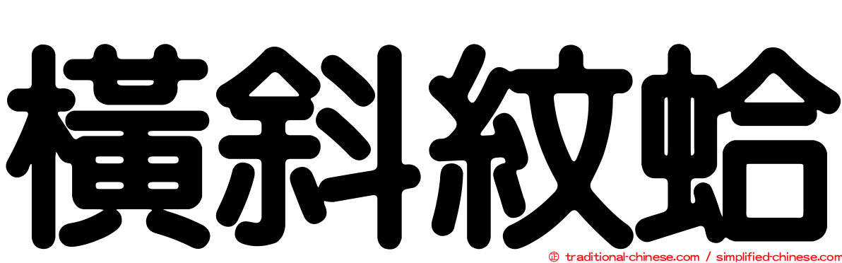 橫斜紋蛤