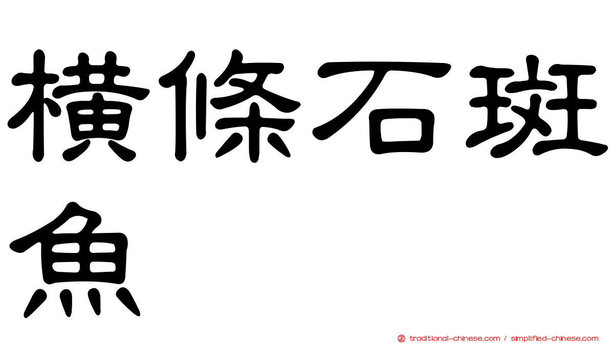 橫條石斑魚