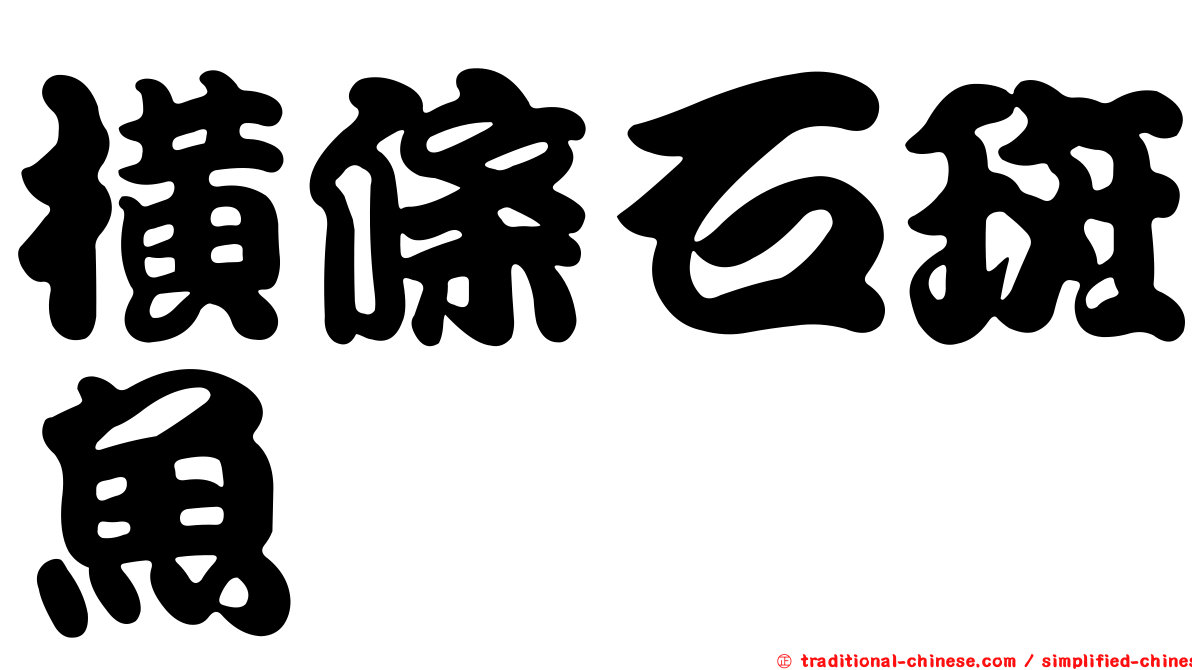 橫條石斑魚