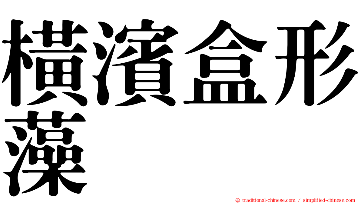 橫濱盒形藻