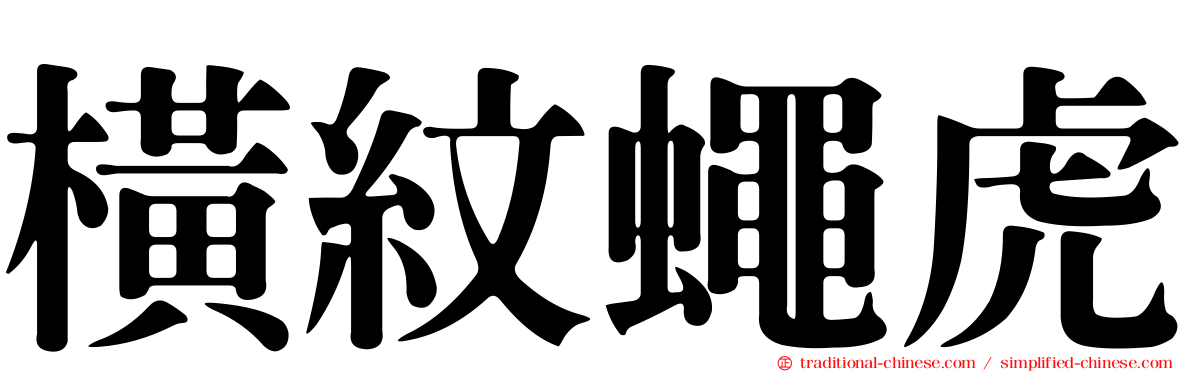 橫紋蠅虎